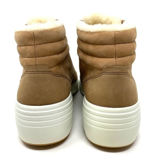 ECCO - WOMENS SOFT 7 WEDGE TRED BOOTS Cashmere Whiskey - Picture 3 of 6